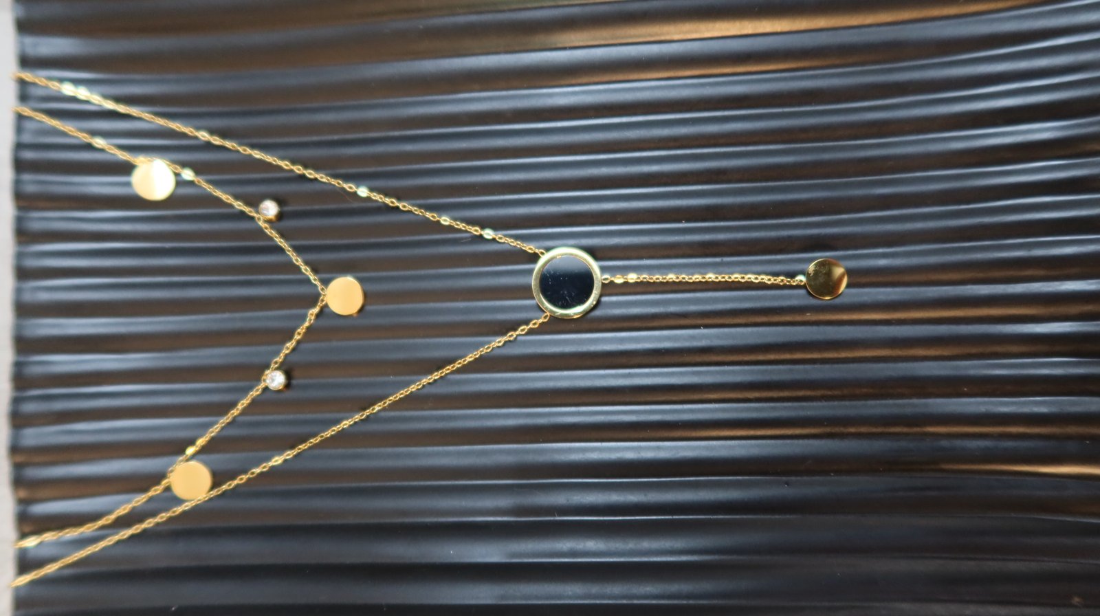 double layered charms pendant