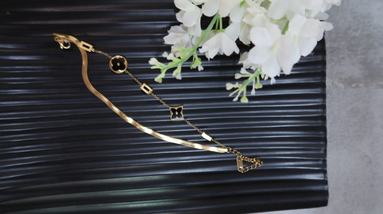 anti tarnish layered bracelet