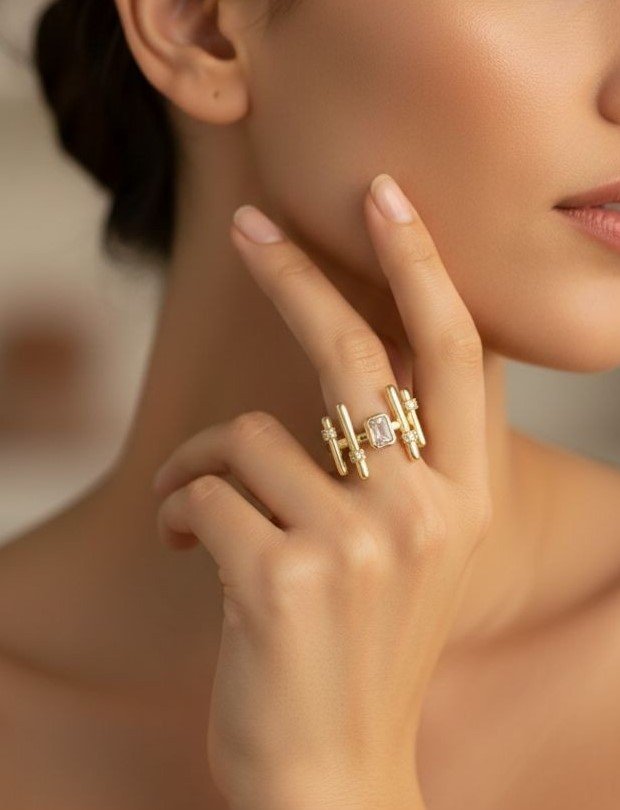 The Ethereal Column Statement Ring