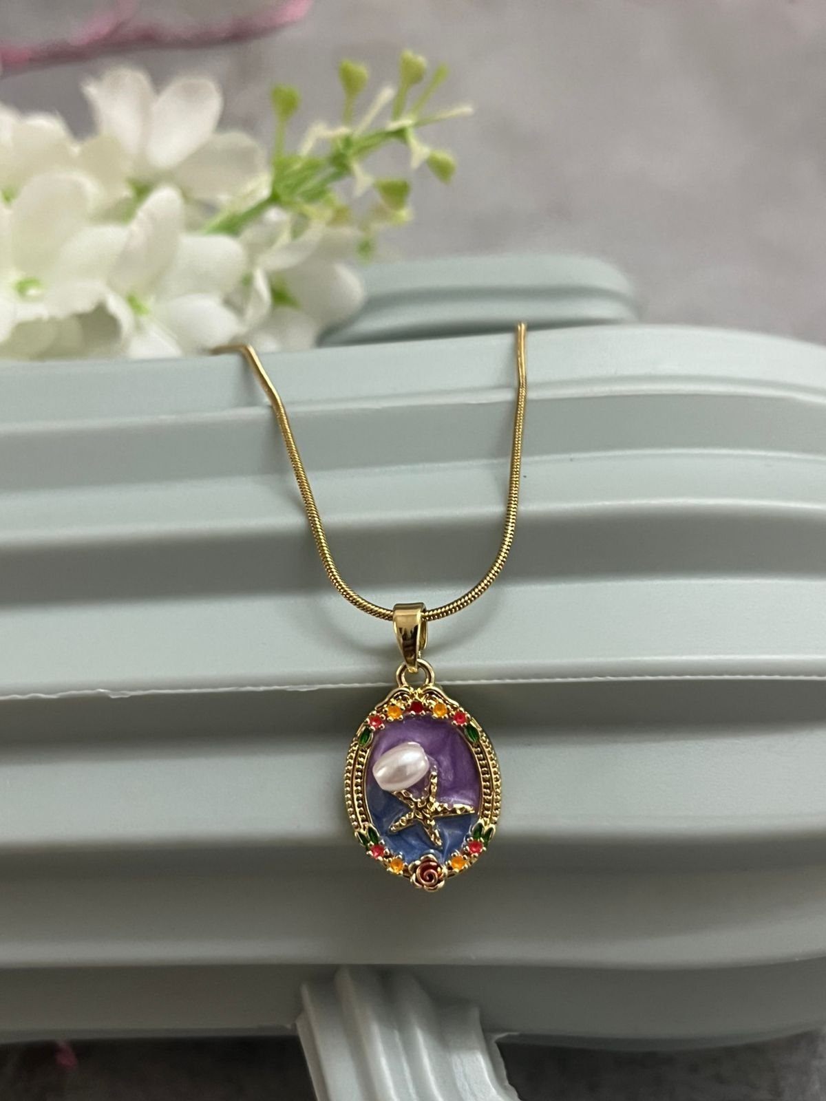 The Starfish Cameo Pendant