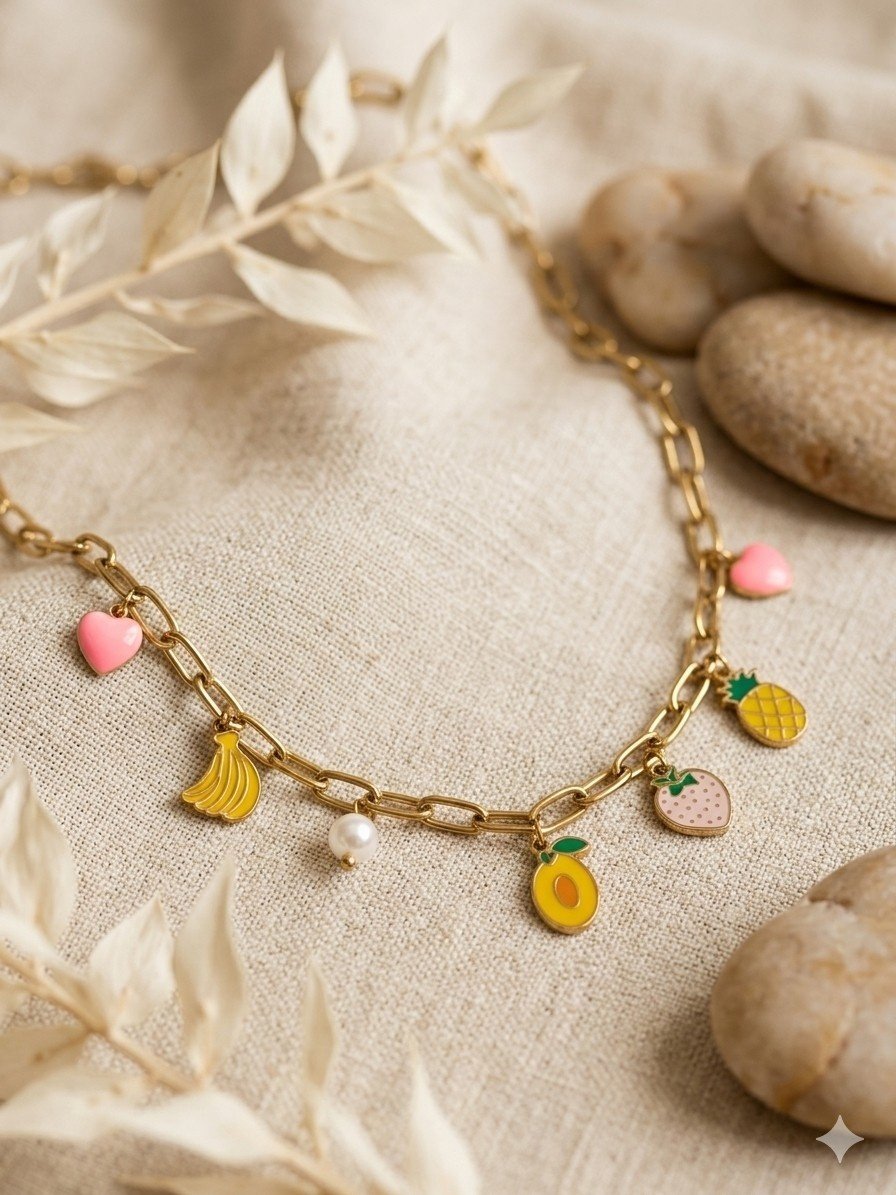 Tutti Frutti Charm Necklace