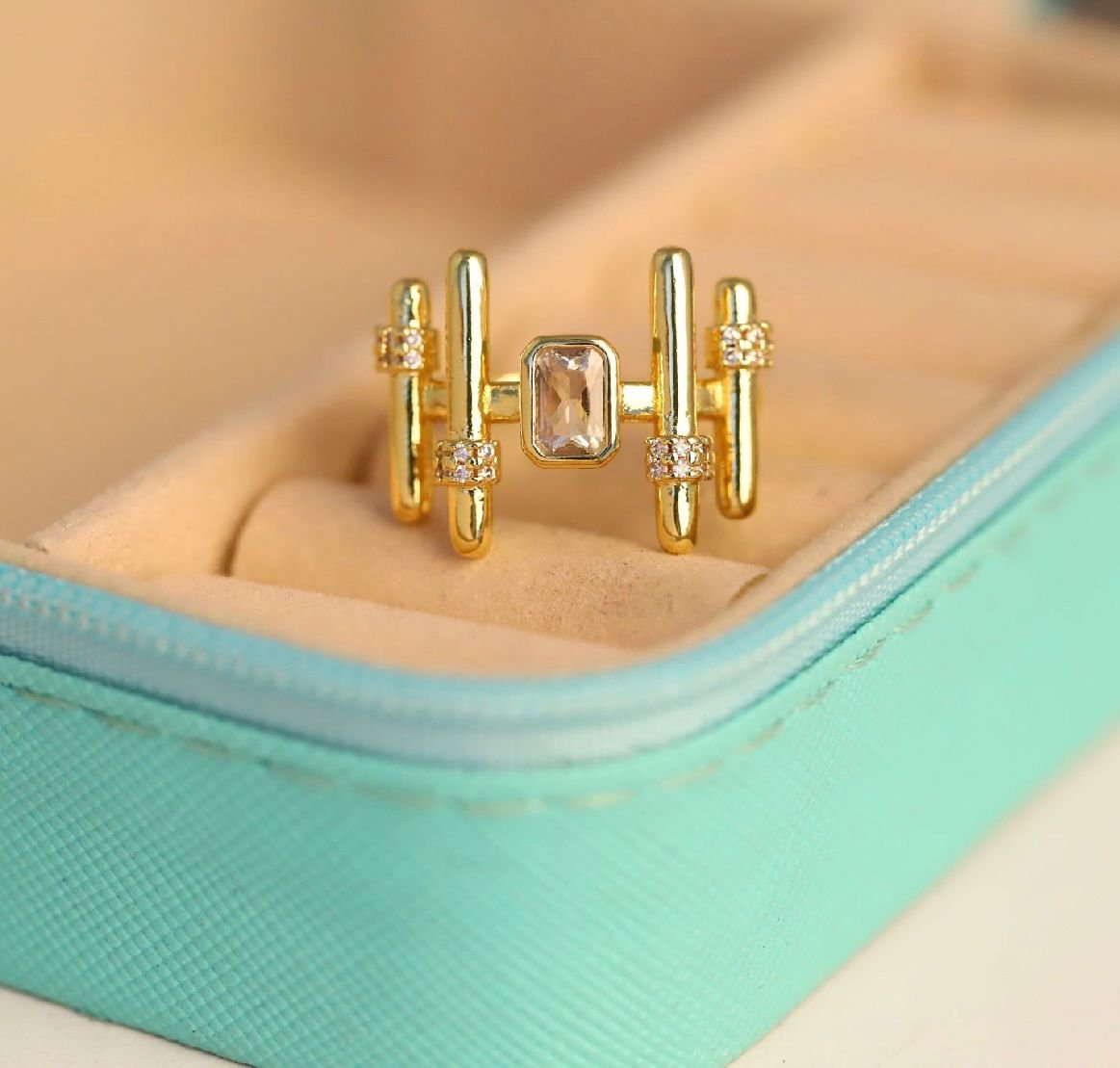 The Ethereal Column Statement Ring image 2