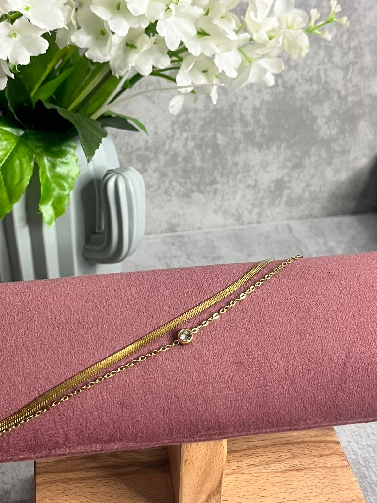 The Serene Duo Anklet image 2