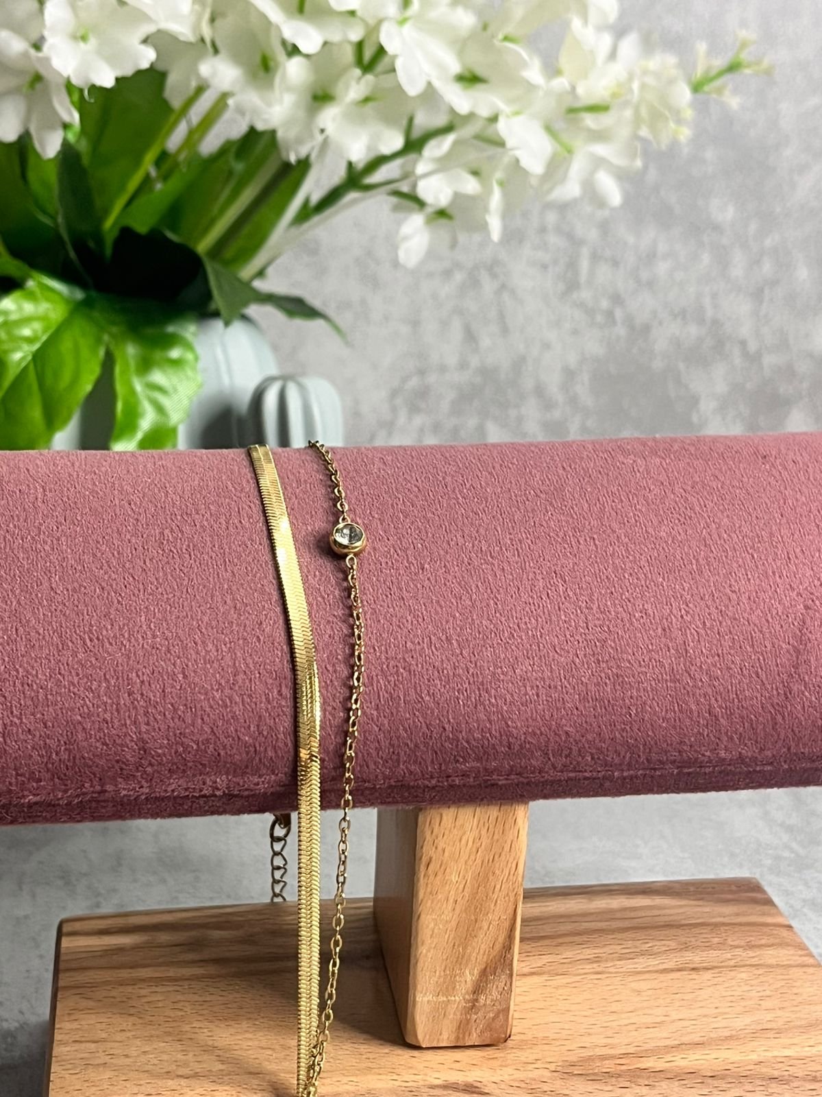 The Serene Duo Anklet image 3