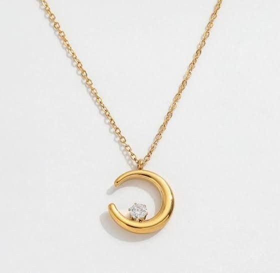 The evening star crescent necklace image 2