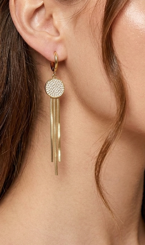 Luxe Gold plated Dazzling earrings image 3