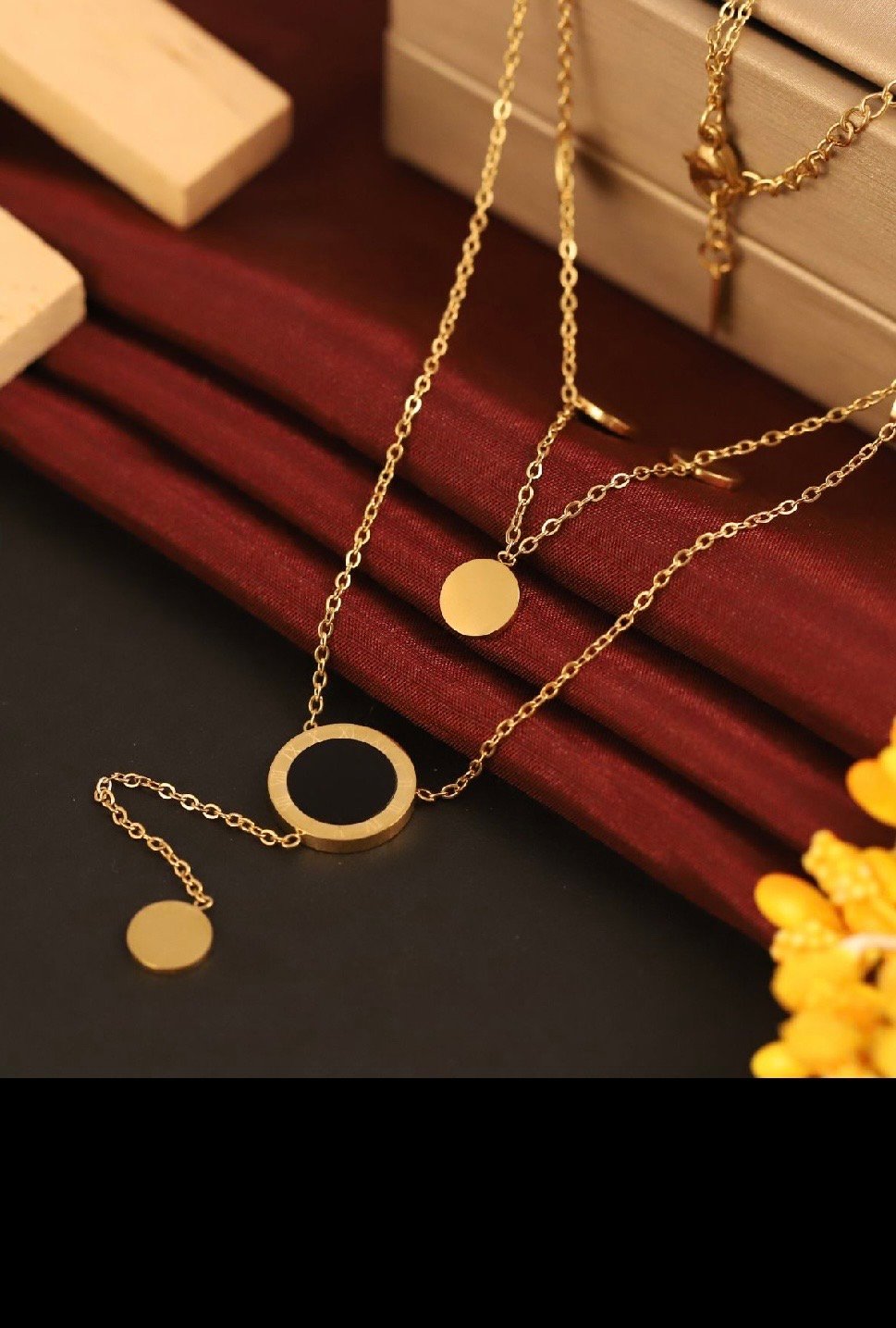 double layered charms pendant image 2